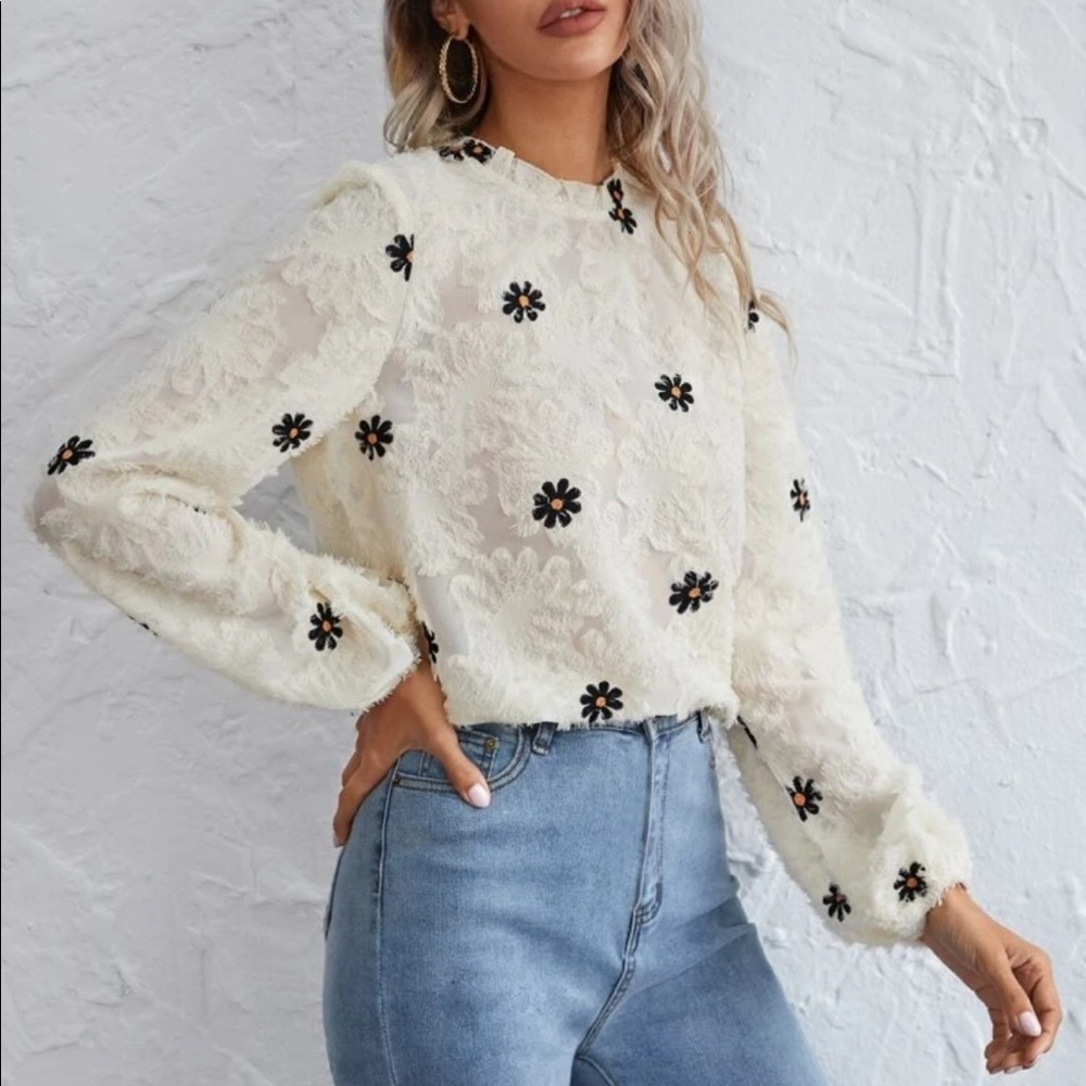 Bohemian Floral Blouse